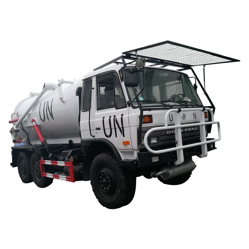 डोंगफेंग 6 * 6 ट्रक सीवेज टैंक
